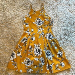 Yellow flower dress